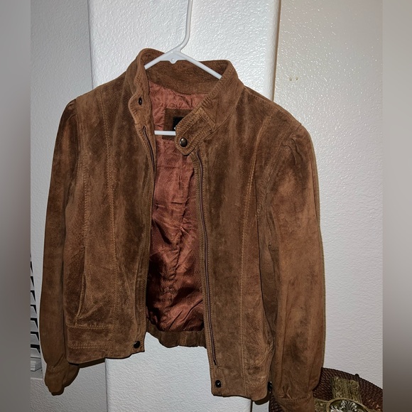 Jackets & Blazers - Vintage Beau Geste Women’s Brown Leather Jacket